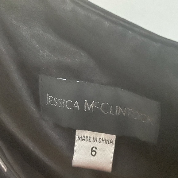 Jessica McClintock One Shoulder Cocktail Dress - Picture 4 of 6